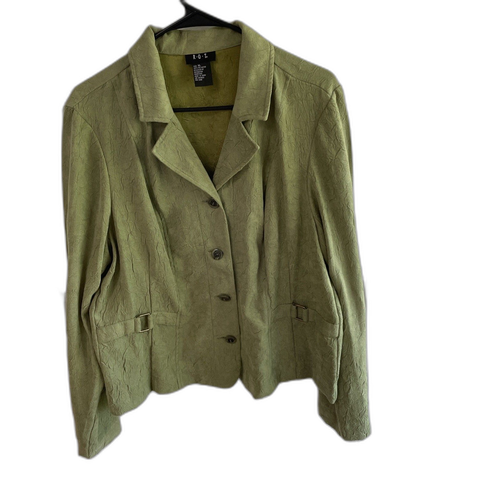 R.Q.T Green blazer XL C45” L22” S25”